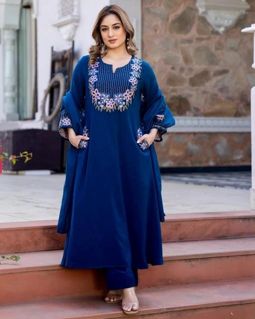 Jaipuri 3pcs branded kurtis wholesale market in mumbai